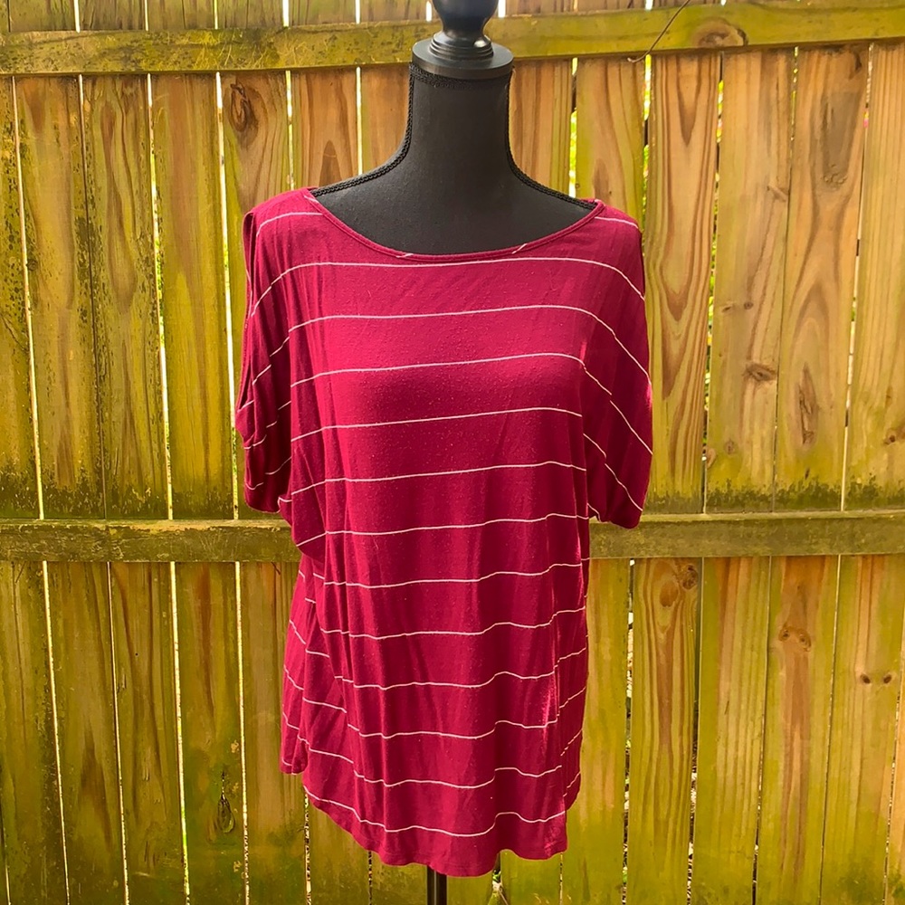 Colette Romey Cold Shoulder Knit Top